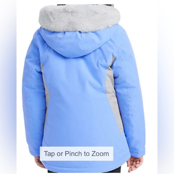 Girls 3pc Jacket w/ Beanie Gerry Youth Systems Light Blue Jacket Sz 5/6 Sz7/8 - Picture 4 of 10